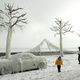 Illustration for article titled These alien-looking ice sculptures formed all on their own